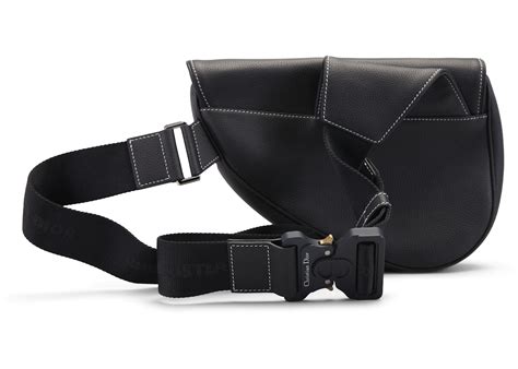 Dior x Kaws Saddle Bag Black 